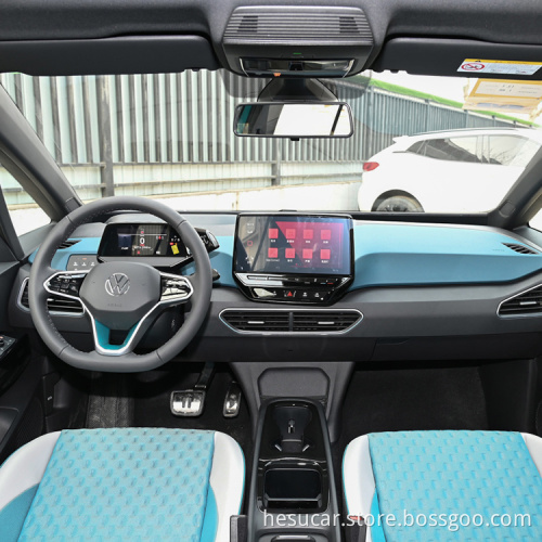 Automobilistico nuovo auto elettrica VW 3 Pro 2022 a lungo raggio a basso costo a velocità posteriore a velocità hign veicoli automobili auto